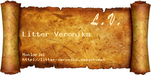 Litter Veronika névjegykártya